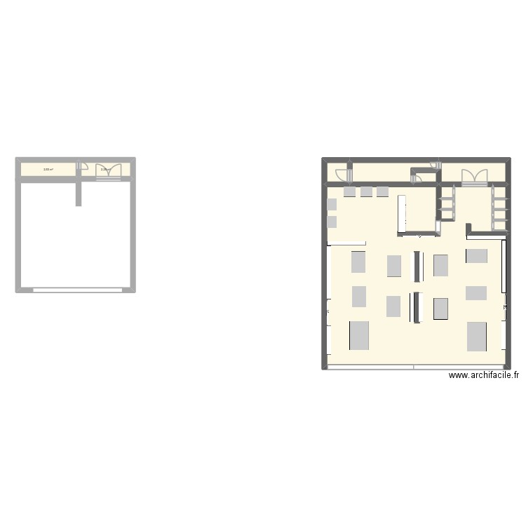 celio Aéroville. Plan de 14 pièces et 112 m2