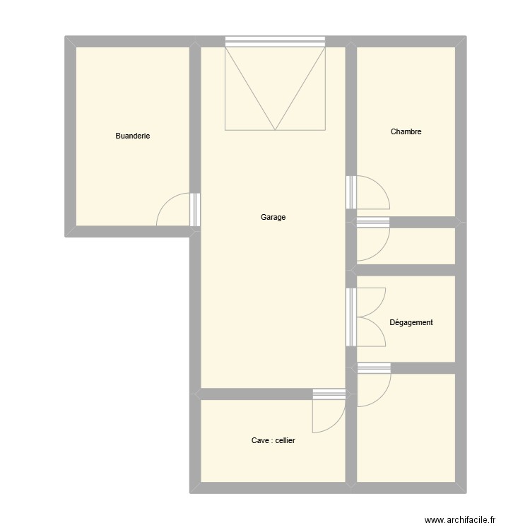 SS ABRAHAM. Plan de 5 pièces et 70 m2