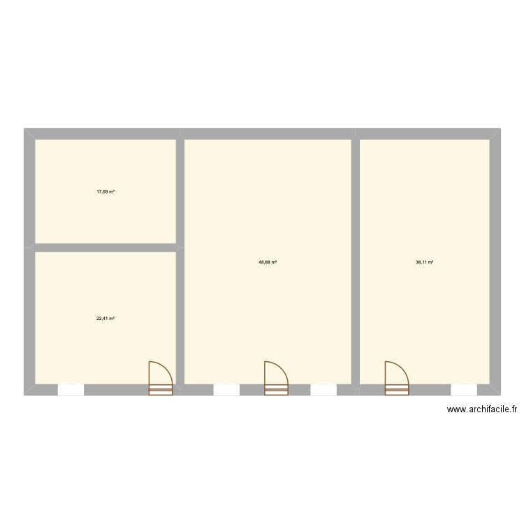 ECALLES. Plan de 4 pièces et 127 m2