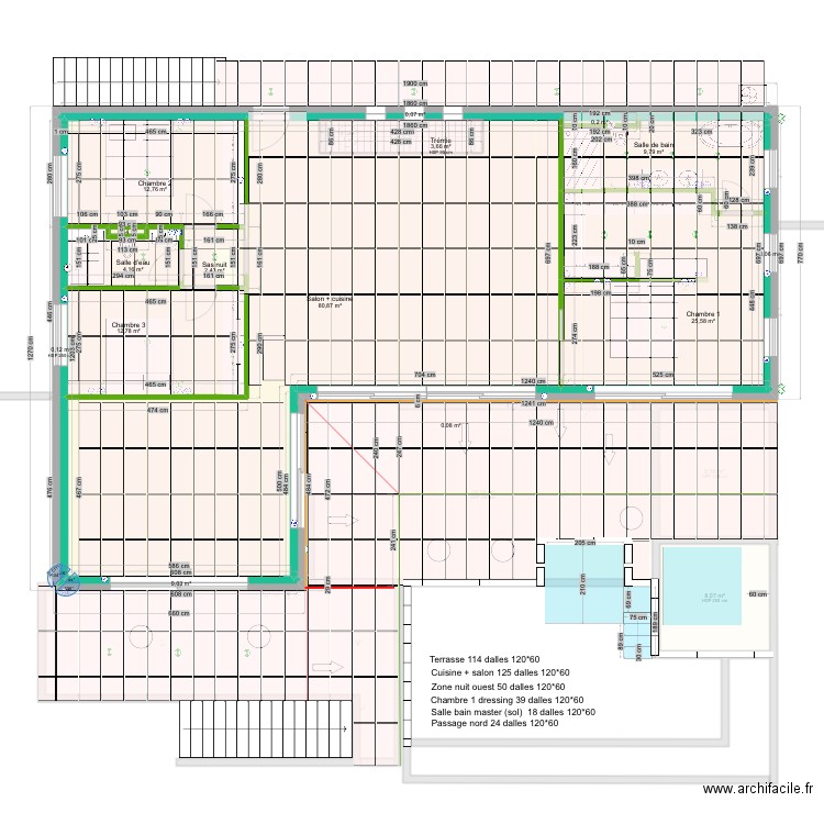 Plan pente terrasse car 60-120 Version 1. Plan de 0 pièce et 0 m2