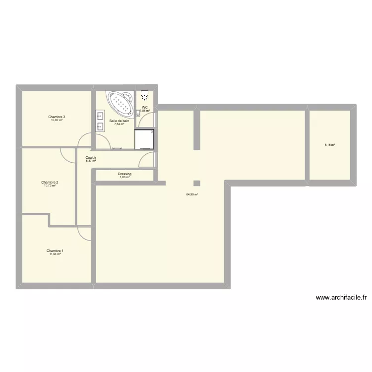 maison b&eacute;ziers. Plan de 9  et 125 m²