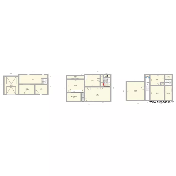 Koutoma. Plan de 21 pièces et 183 m²
