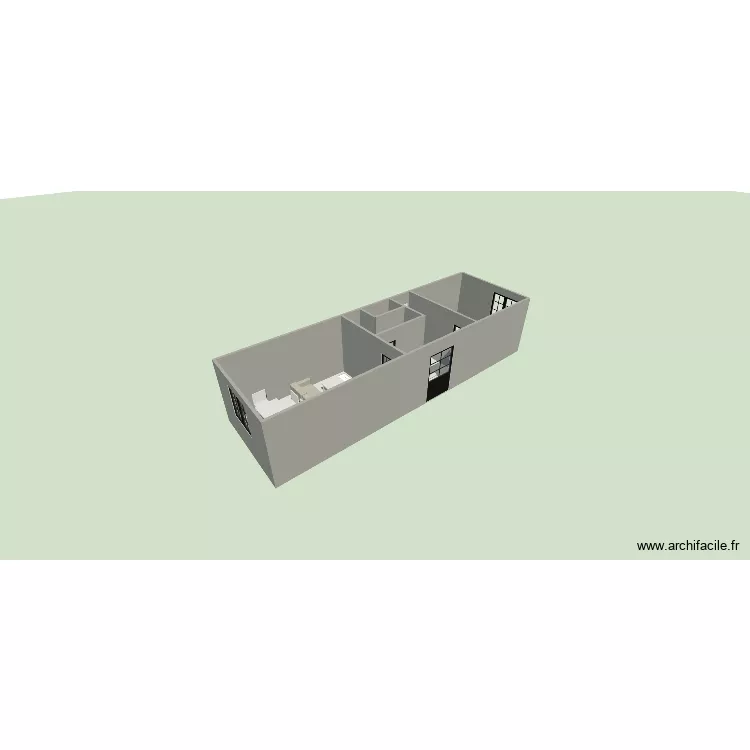 Rez de chaussée. Plan de 5 et 39 m² Rez de chaussée. Plan de 5 et 39 m²