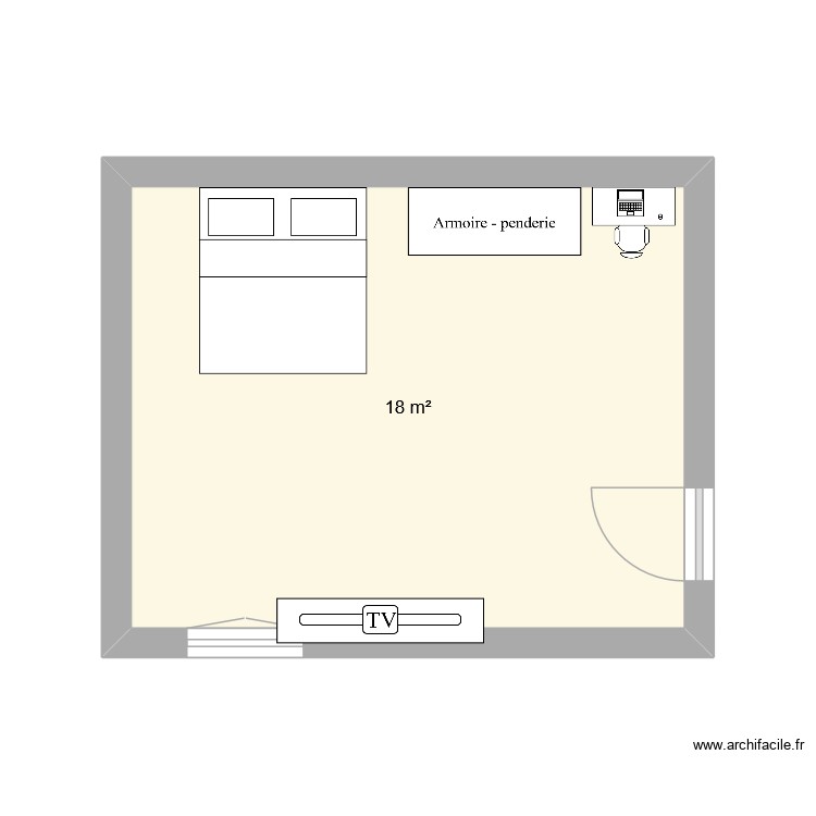 chambre rdc. Plan de 0 pièce et 0 m2