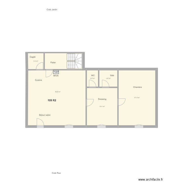 Maison Jaune 109 R2. Plan de 0 pièce et 0 m2