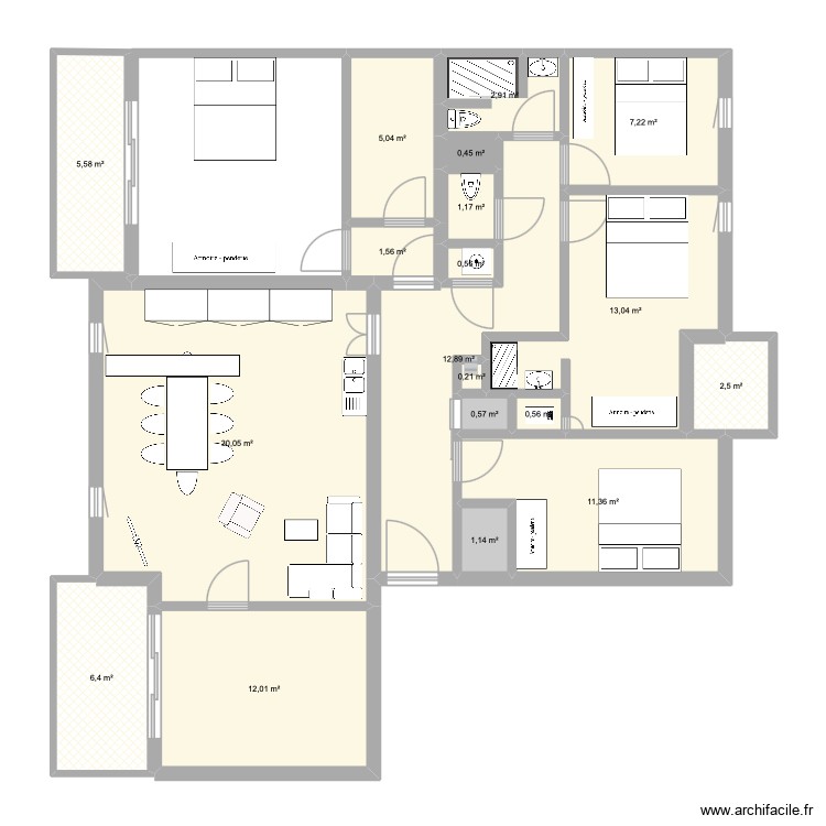 Antonin Perrin. Plan de 0 pièce et 0 m2