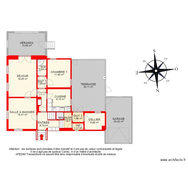 bi 15854 - . Plan de 47 pièces et 343 m2