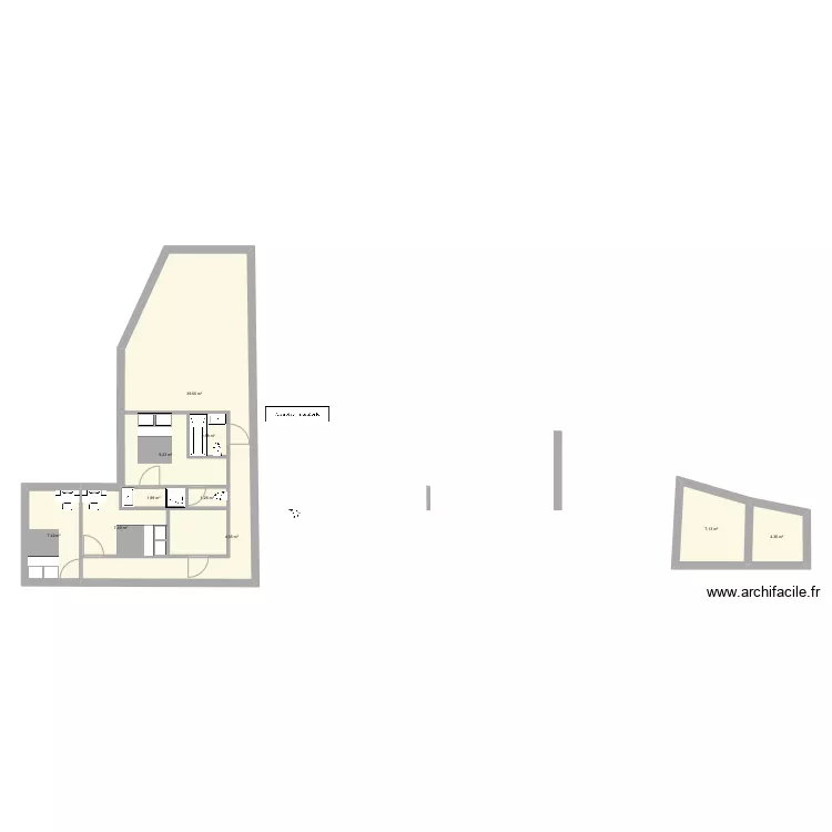 villa roger. Plan de 