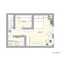 chambre et salle de bain