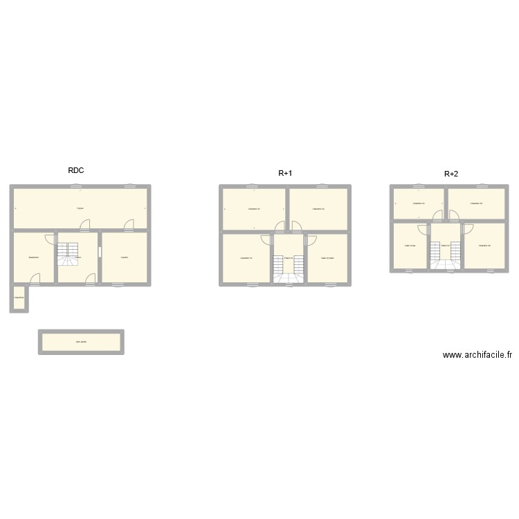 350602239. Plan de 16 pièces et 236 m2