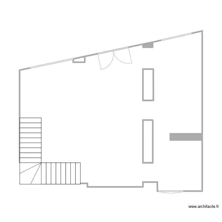 Plan RDC Galerie et 1er BA laser 31/01/2024. Plan de 