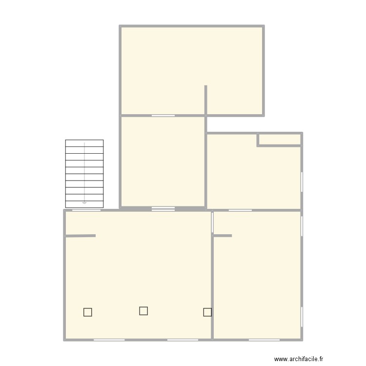 st clou. Plan de 6 pièces et 83 m2