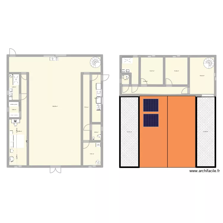 Maison Cameroun. Plan de 