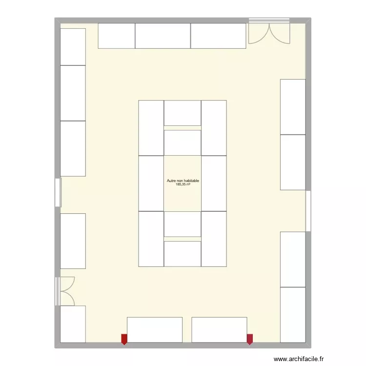 ECOUFLANT 4. Plan de 1 Pièce et 185 m²