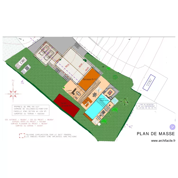 amenagement exterieur. Plan de 