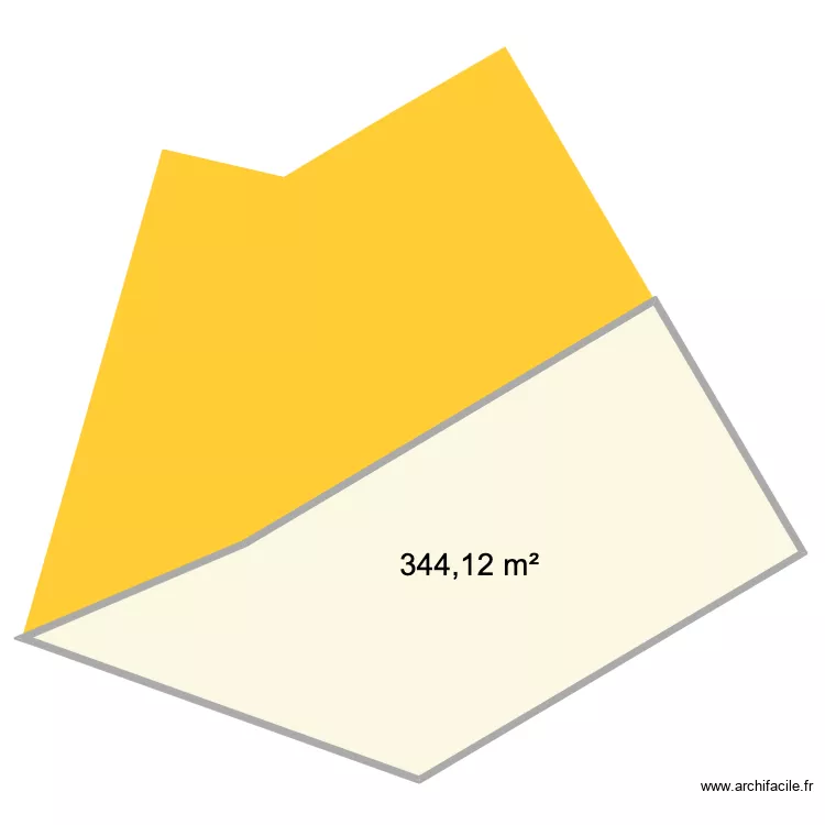 LESTYLO BENEVOLE. Plan de 1 et 344 m² LESTYLO BENEVOLE. Plan de 1 et 344 m²