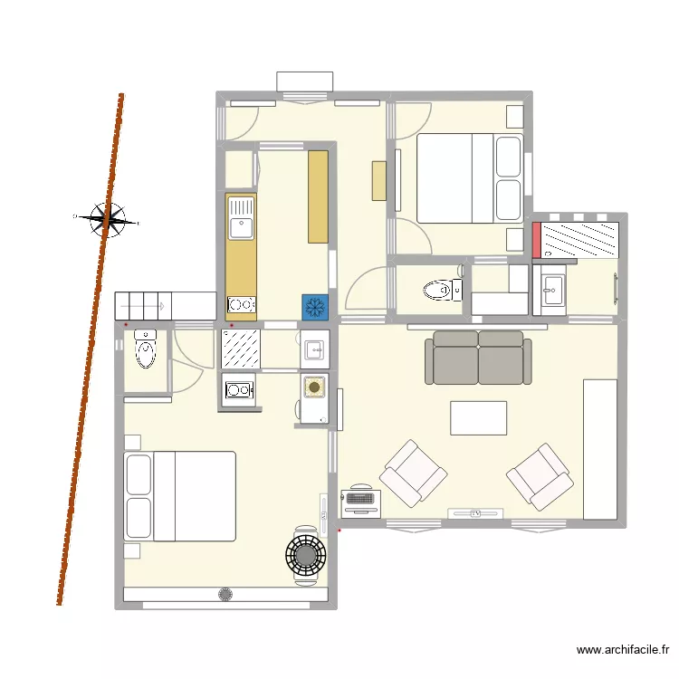 TERUSSE. Plan de 8 et 56 m² TERUSSE. Plan de 8 et 56 m²