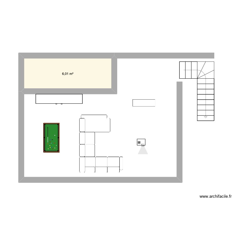 salle de jeux. Plan de 0 pièce et 0 m2