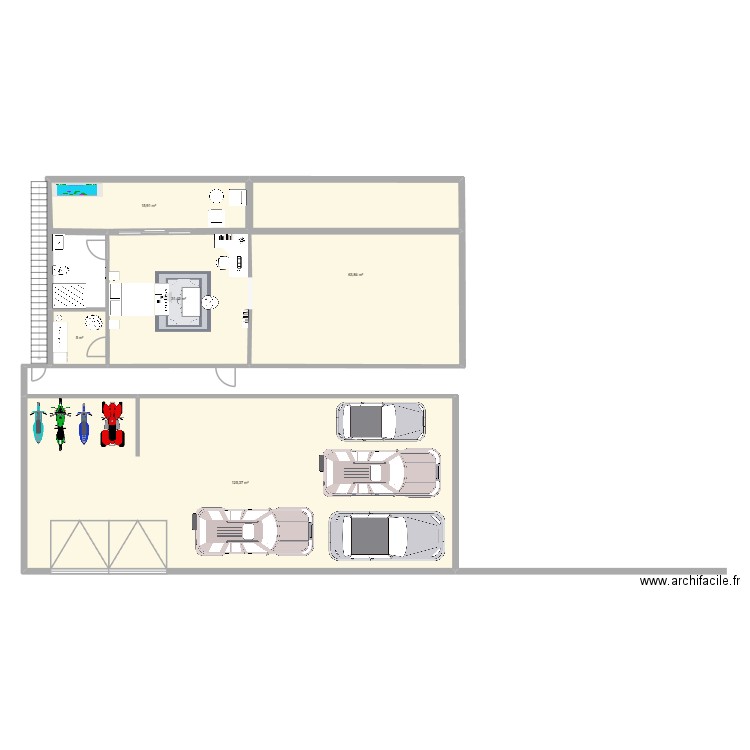 ma maison de reve. Plan de 5 pièces et 242 m2