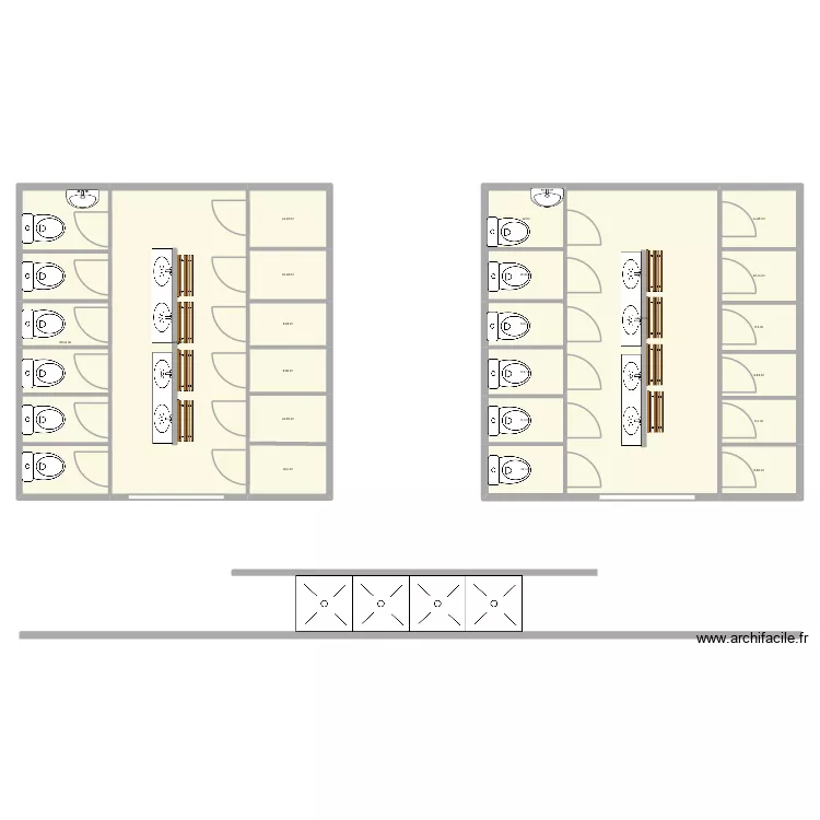 Plan. Plan de 21  et 486 m²