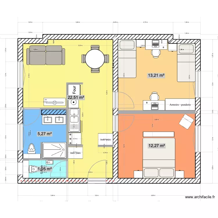 sevres1 Ter. Plan de 5 Pièces et 55 m² sevres1 Ter. Plan de 5 Pièces et 55 m²