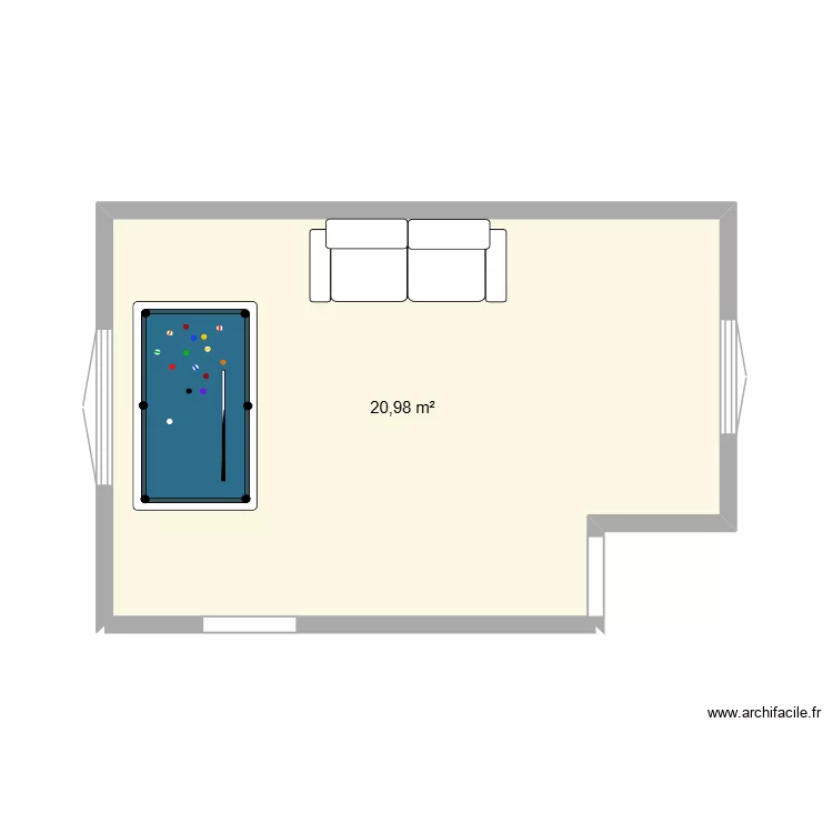 Maison tonnay. Plan de 1  et 21 m²