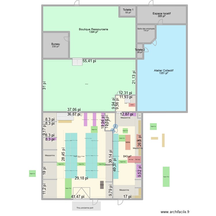 Ré-Utîles_Mat_aprèsMesures_etagere v2. Plan de 13 pièces et 757 m2