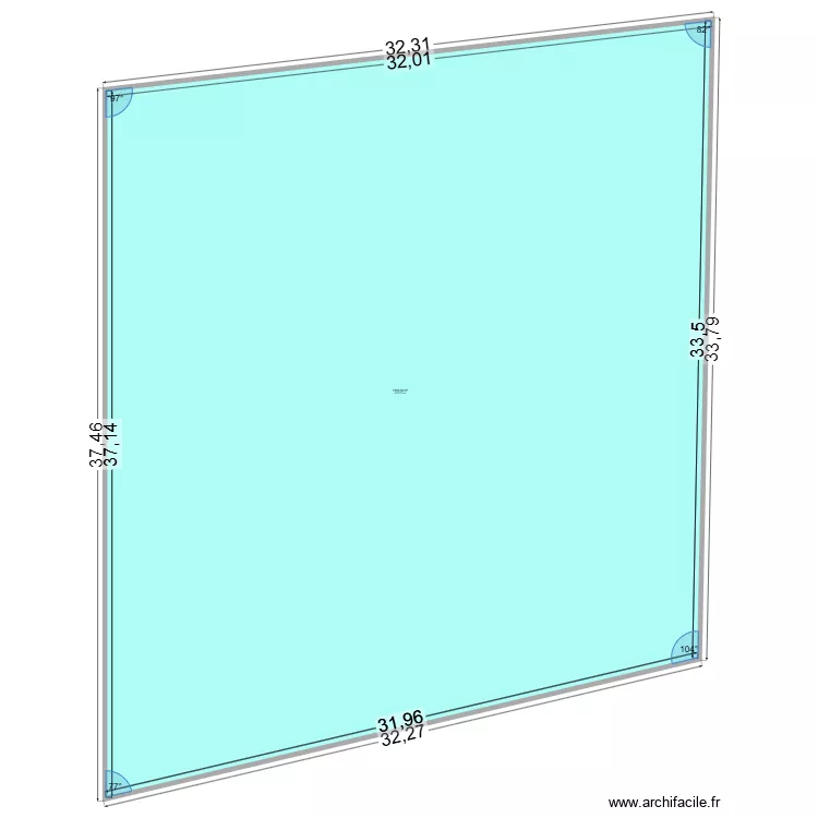 MUR DE CLOTURE. Plan de 1 et 1109 m² MUR DE CLOTURE. Plan de 1 et 1109 m²