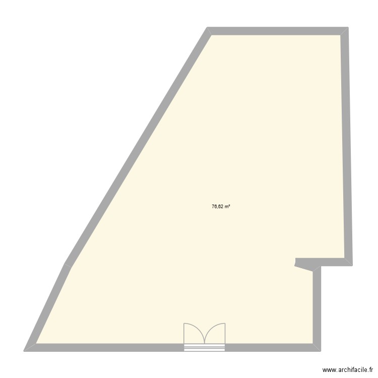 magasin aemp 2. Plan de 1 pièce et 77 m2