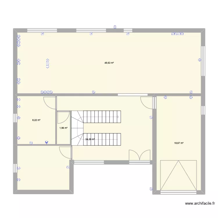 Perrin. Plan de 18  et 244 m²
