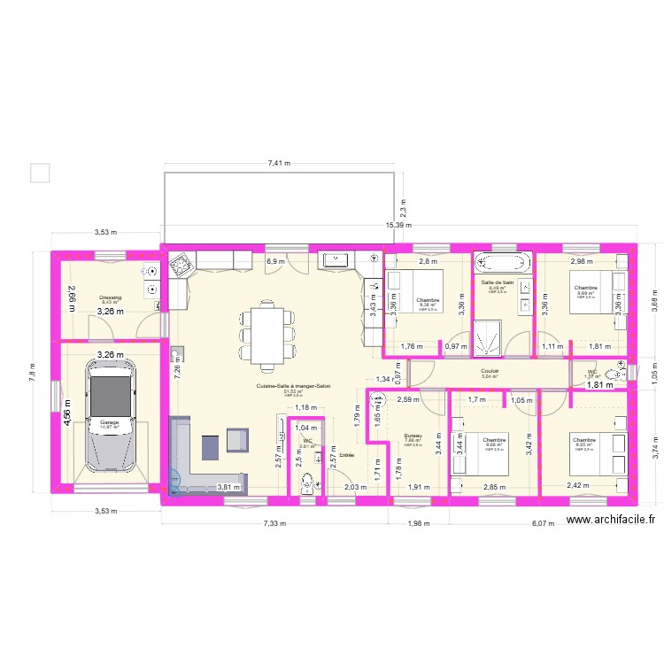 Tanguy-Popo_100. Plan de 14 pièces et 276 m2