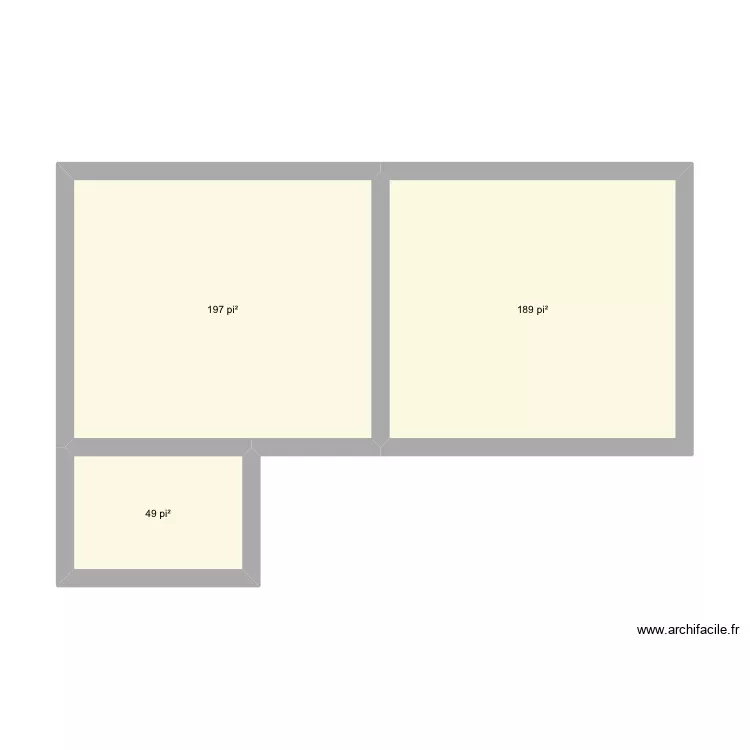 Maison. Plan de 3 et 40 m² Maison. Plan de 3 et 40 m²