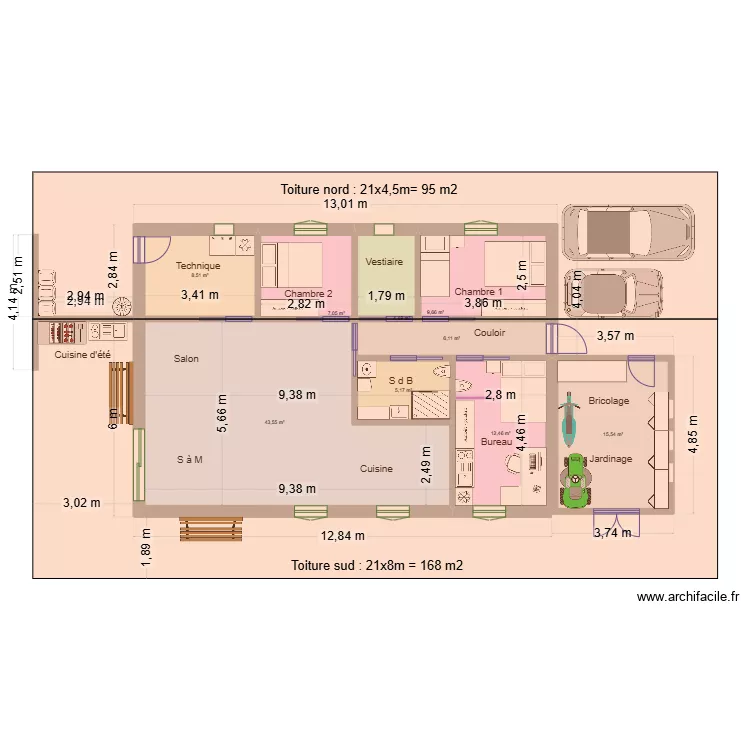 Maison 100m2 06. Plan de Maison 100m2 06. Plan de