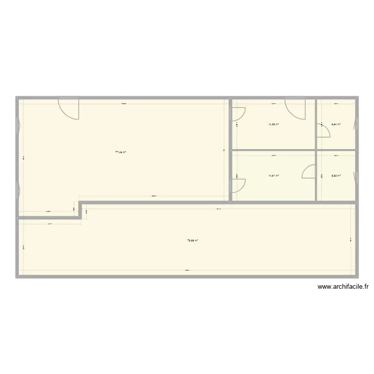 louisrobert. Plan de 6  et 200 m²