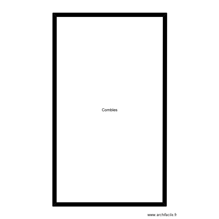 Salle motricité combles. Plan de 1 pièce et 92 m2