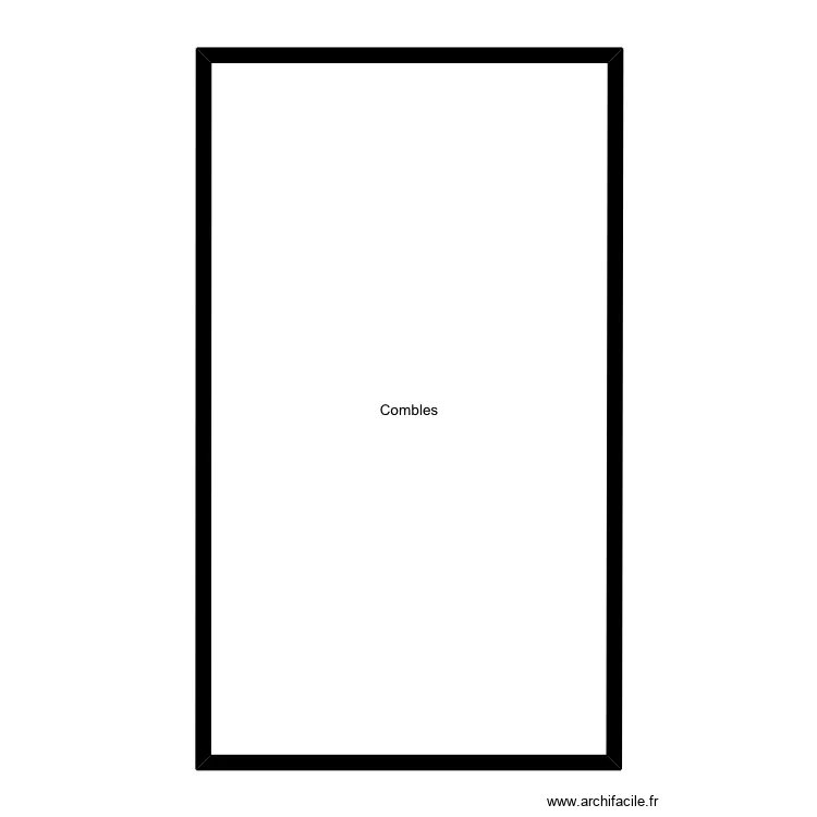 Salle motricit&eacute; combles. Plan de 