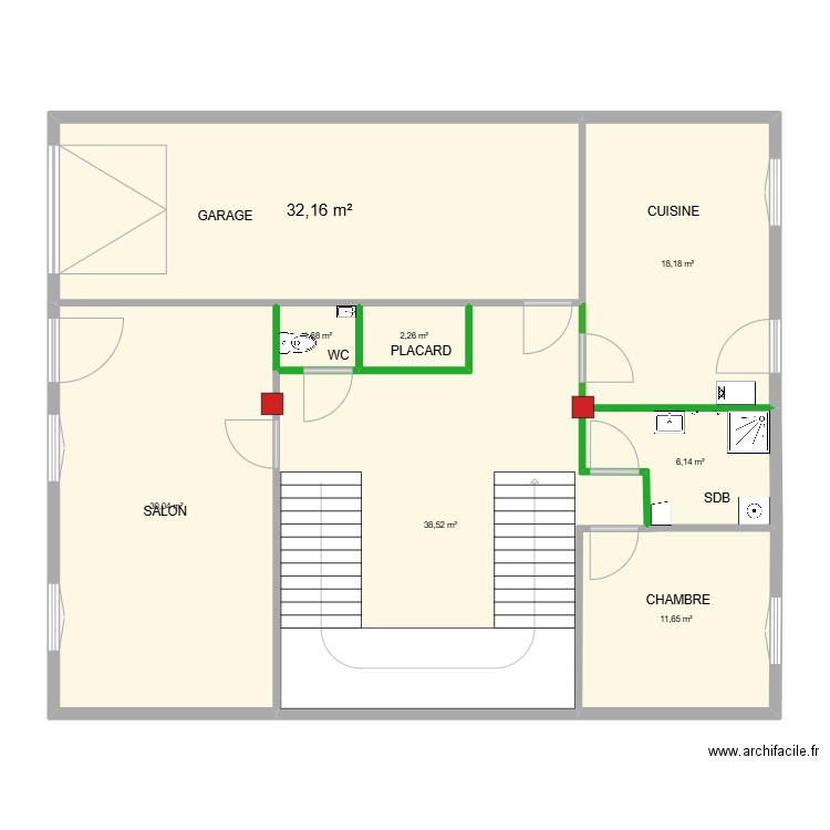 HICHAM 3. Plan de 8 pièces et 141 m2