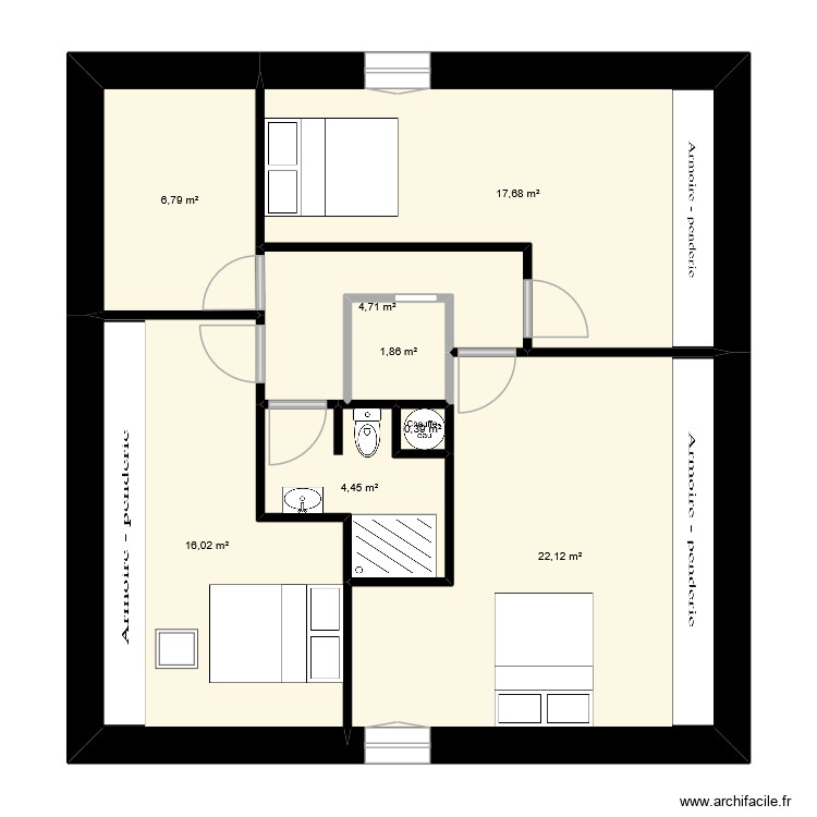 Saint Aulay Etage Base. Plan de 0 pièce et 0 m2 Saint Aulay Etage Base. Plan de 0 pièce et 0 m2