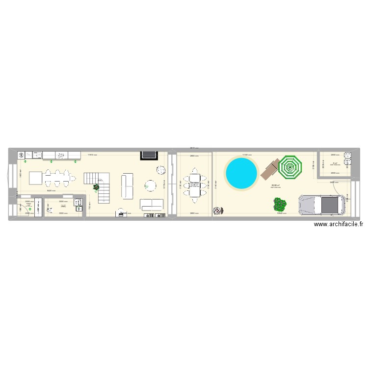 PROJET DEFINITIF 2CH ET CELLIER. Plan de 13 pièces et 202 m2