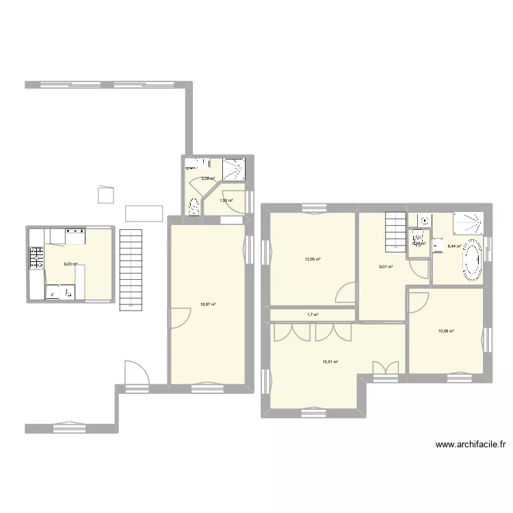 ROYAN CUISINE. Plan de 11 pièces et 89 m² ROYAN CUISINE. Plan de 11 pièces et 89 m²