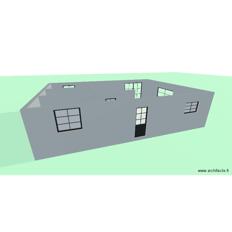 maison. Plan de 4 pièces et 88 m2