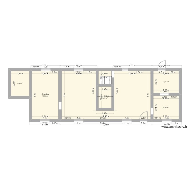 maison actuel. Plan de 0 pièce et 0 m2