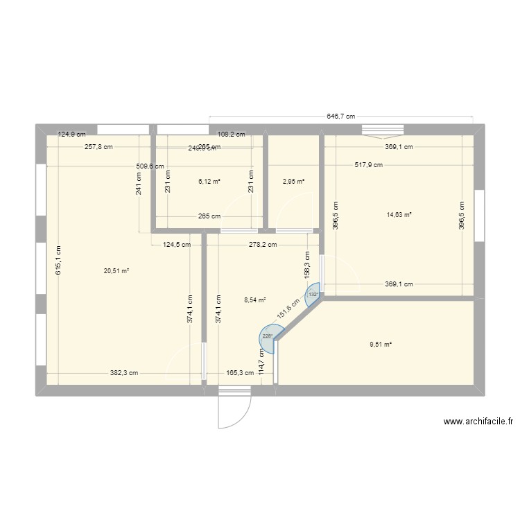  Pérenchie portes. Plan de 0 pièce et 0 m2