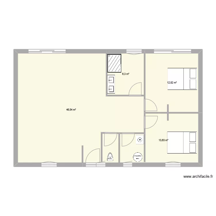 oleron. Plan de 6 et 71 m² oleron. Plan de 6 et 71 m²