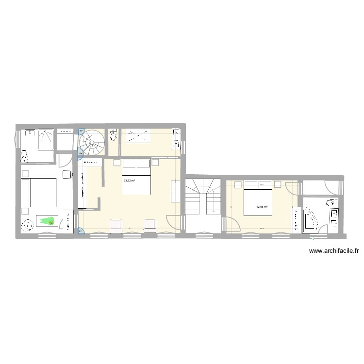 Maison de St Laurent - Falaise 1er étage. Plan de 0 pièce et 0 m2