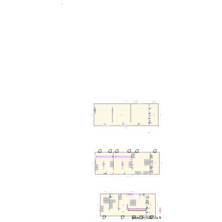 base vie arret2. Plan de 4 pièces et 211 m2