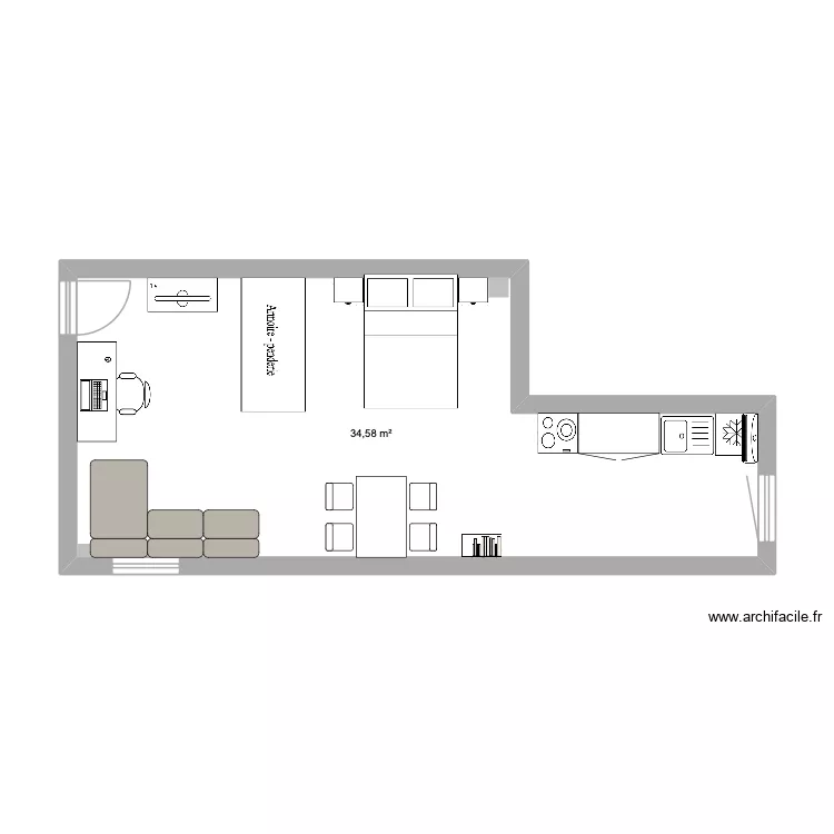 ch ELIO 1. Plan de 1 et 35 m² ch ELIO 1. Plan de 1 et 35 m²