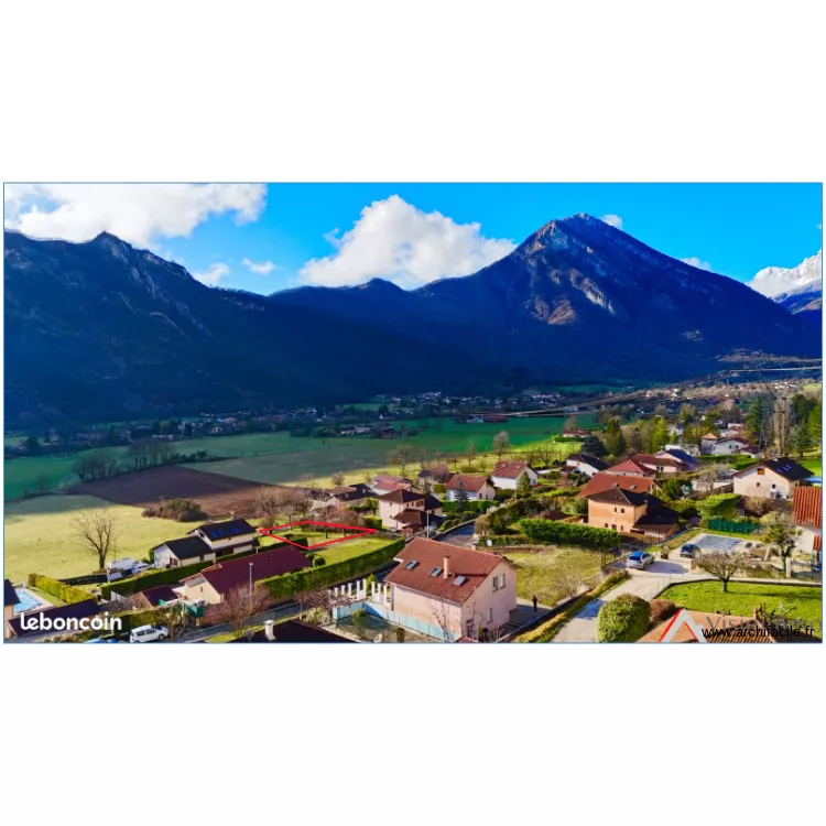 Vue aérienne des parcelles . Plan de Vue aérienne des parcelles . Plan de