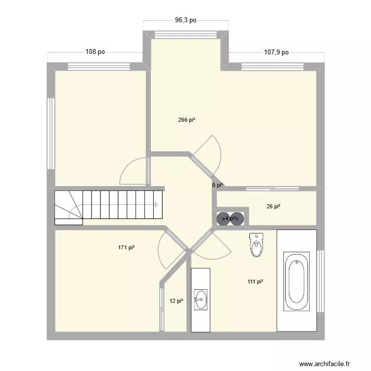 Martine maison 2 étage modèle. Plan de 7 et 55 m² Martine maison 2 étage modèle. Plan de 7 et 55 m²