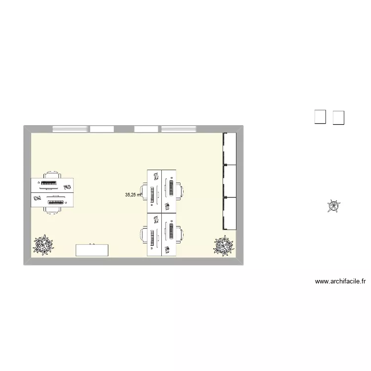 SERVICE APPROS 2026 - PROJET 2. Plan de 1  et 35 m²